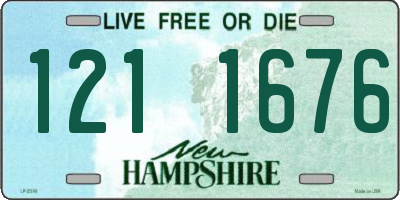 NH license plate 1211676