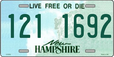 NH license plate 1211692