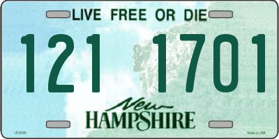 NH license plate 1211701