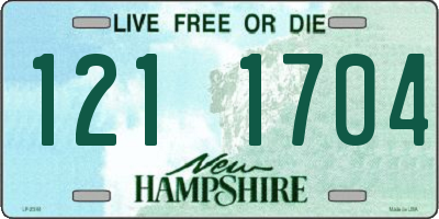 NH license plate 1211704