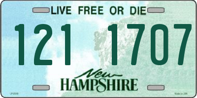 NH license plate 1211707