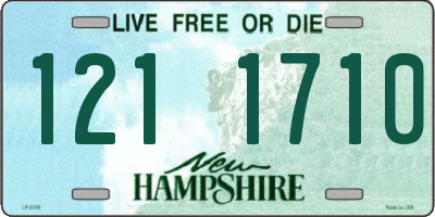NH license plate 1211710