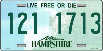 NH license plate 1211713