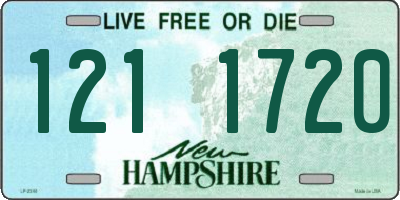 NH license plate 1211720