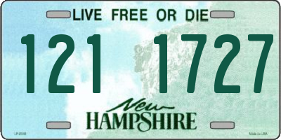 NH license plate 1211727