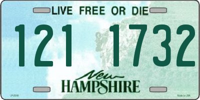 NH license plate 1211732