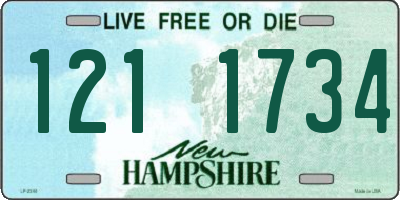 NH license plate 1211734