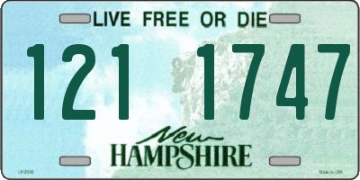 NH license plate 1211747