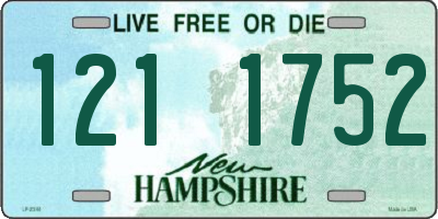 NH license plate 1211752
