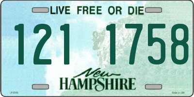 NH license plate 1211758