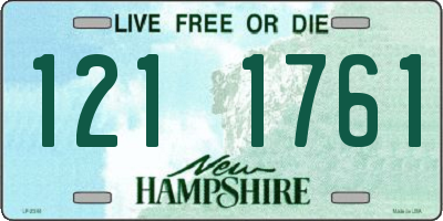 NH license plate 1211761