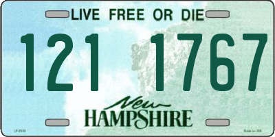NH license plate 1211767