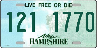 NH license plate 1211770