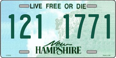 NH license plate 1211771
