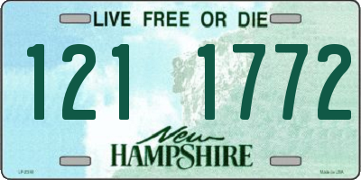NH license plate 1211772
