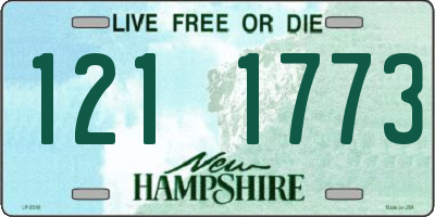 NH license plate 1211773