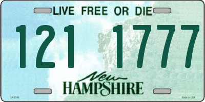 NH license plate 1211777