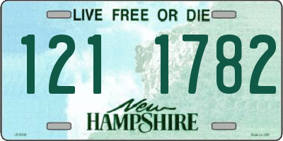 NH license plate 1211782