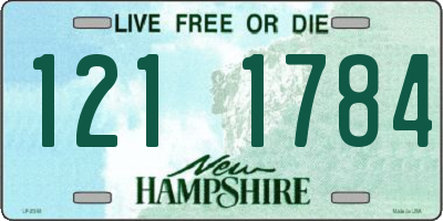 NH license plate 1211784