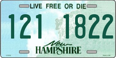 NH license plate 1211822