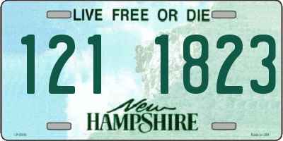 NH license plate 1211823