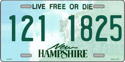 NH license plate 1211825