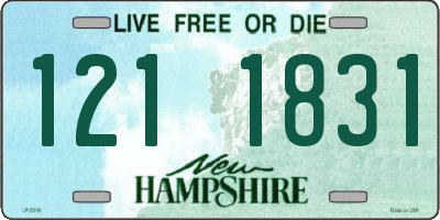 NH license plate 1211831