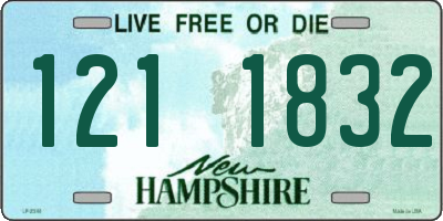 NH license plate 1211832
