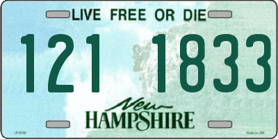 NH license plate 1211833