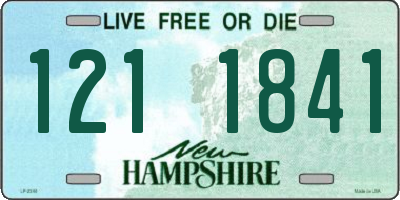NH license plate 1211841