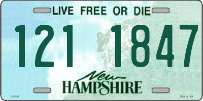 NH license plate 1211847
