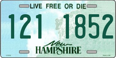 NH license plate 1211852