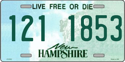 NH license plate 1211853