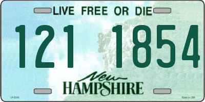 NH license plate 1211854