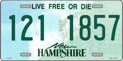 NH license plate 1211857