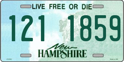 NH license plate 1211859