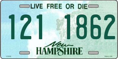NH license plate 1211862