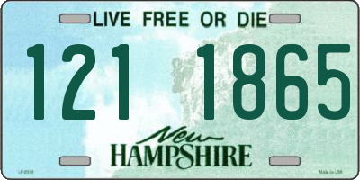 NH license plate 1211865