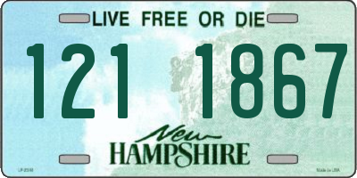 NH license plate 1211867