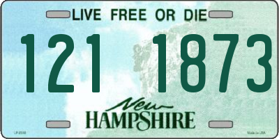 NH license plate 1211873
