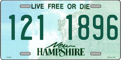NH license plate 1211896