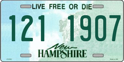 NH license plate 1211907