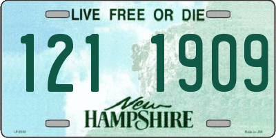 NH license plate 1211909