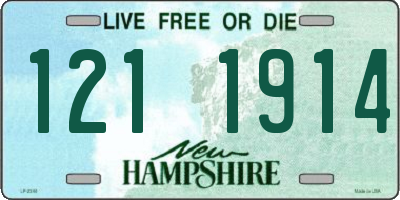 NH license plate 1211914