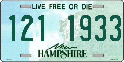 NH license plate 1211933
