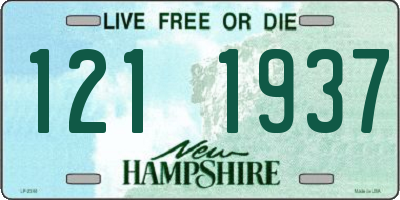 NH license plate 1211937