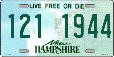 NH license plate 1211944