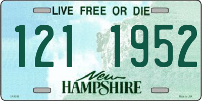 NH license plate 1211952
