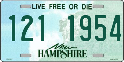 NH license plate 1211954