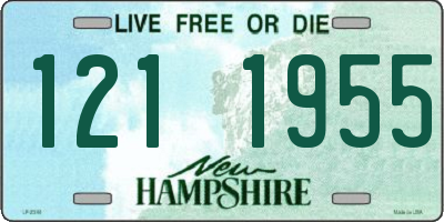 NH license plate 1211955